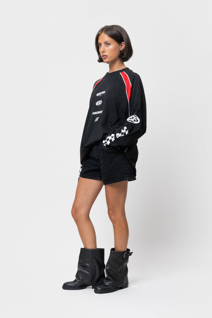 LAP LONG SLEEVE TEE | BLACK