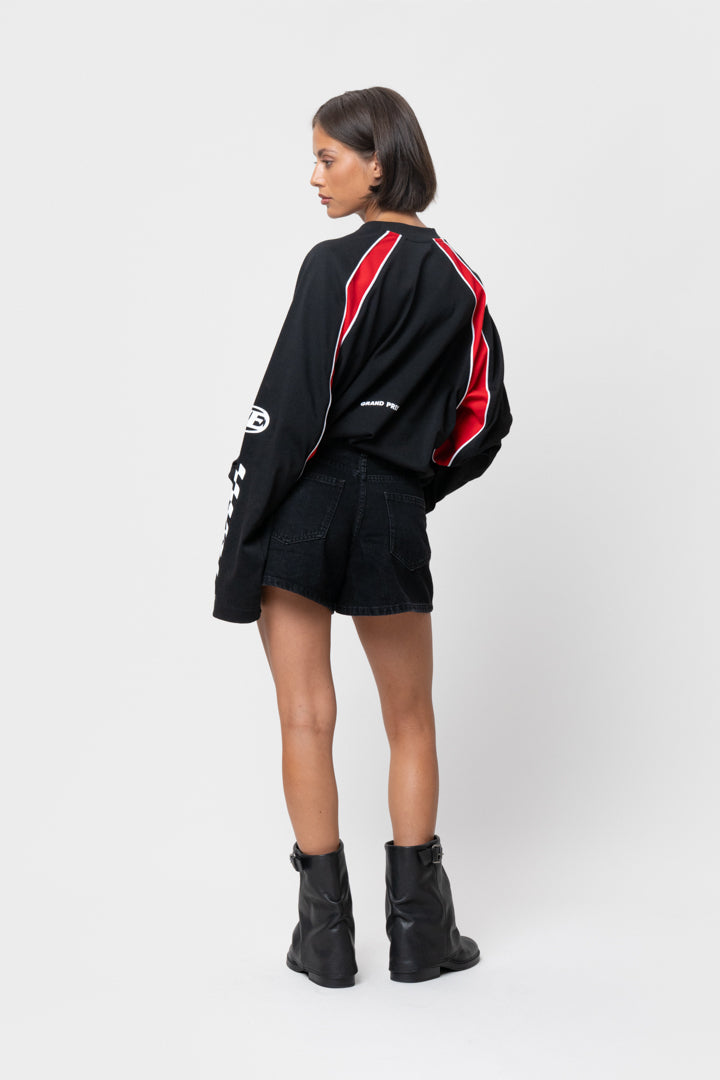 LAP LONG SLEEVE TEE | BLACK