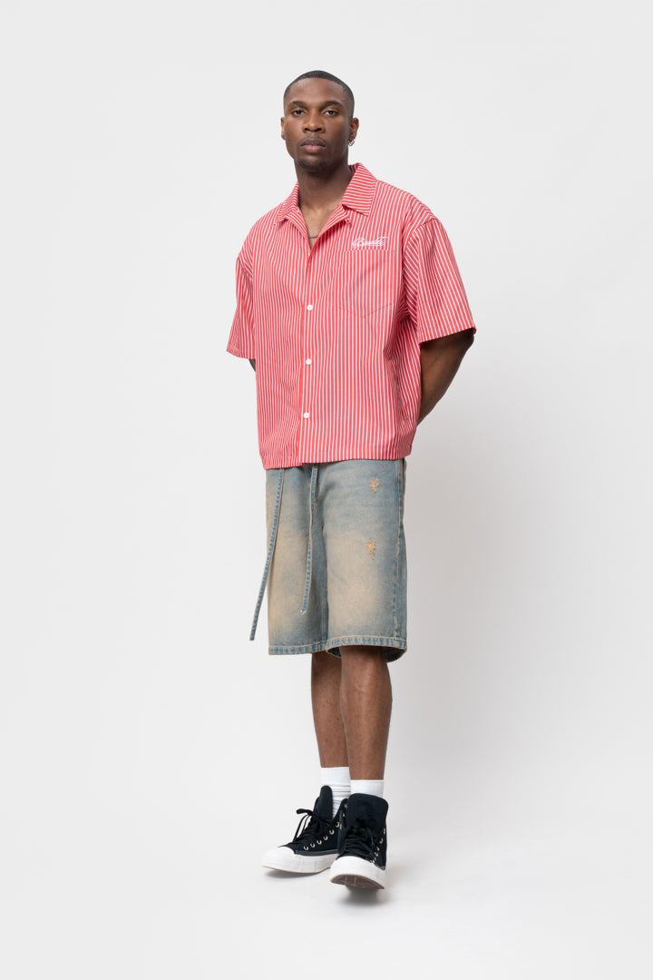 REMI BOXY SHIRT | RED