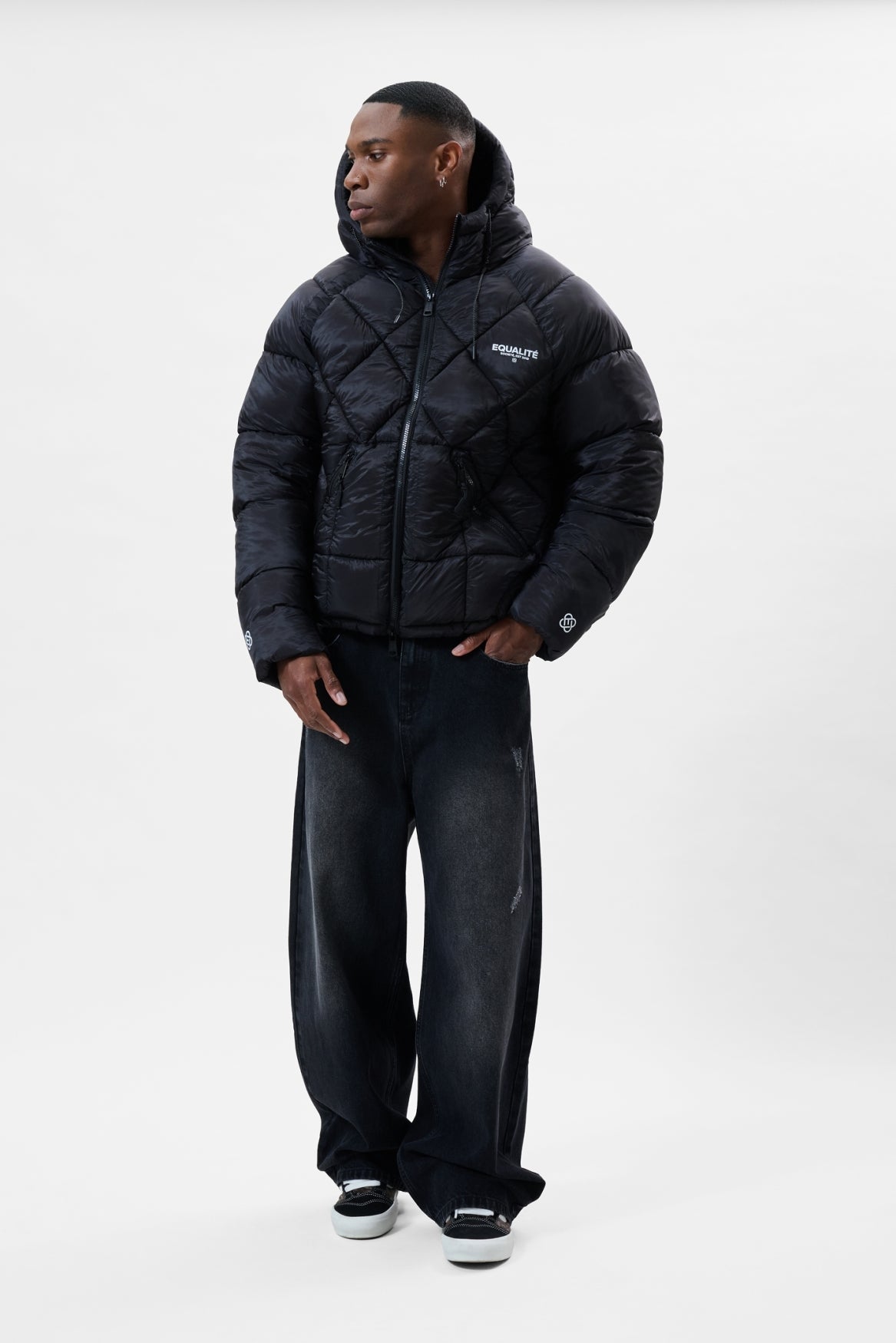 DIAMOND PUFFER JACKET | BLACK