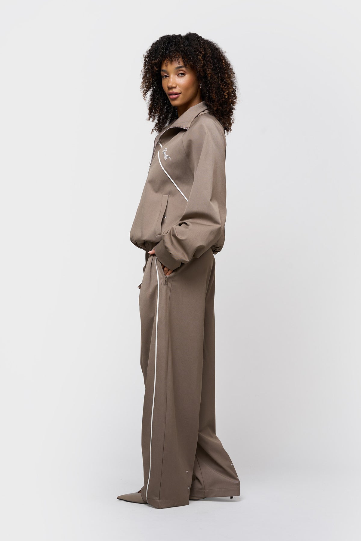 LUCIEN TRACK PANTS | TAUPE