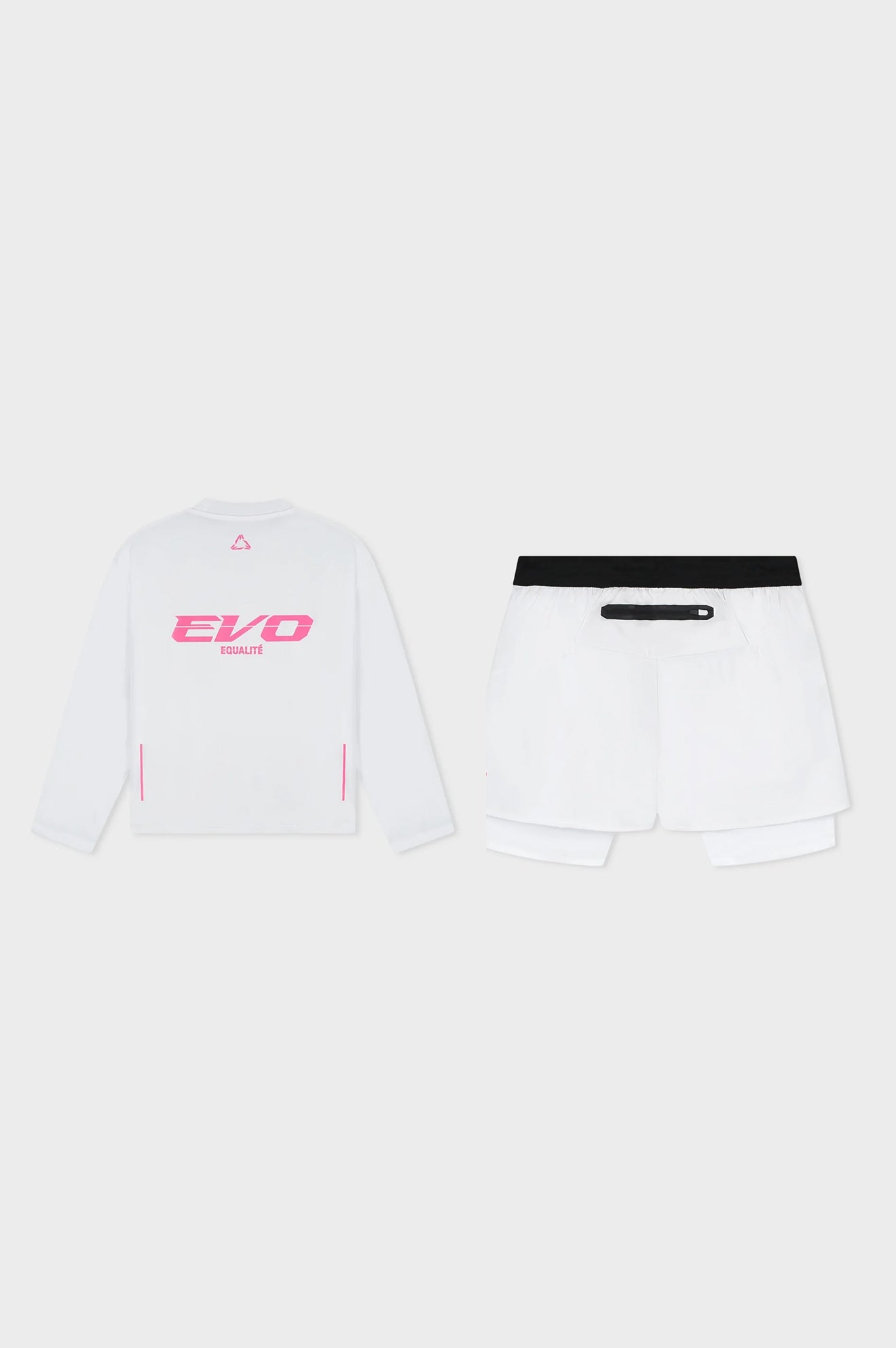 EVO LONGSLEEVE 2-IN-1 SET | WHITE & PINK