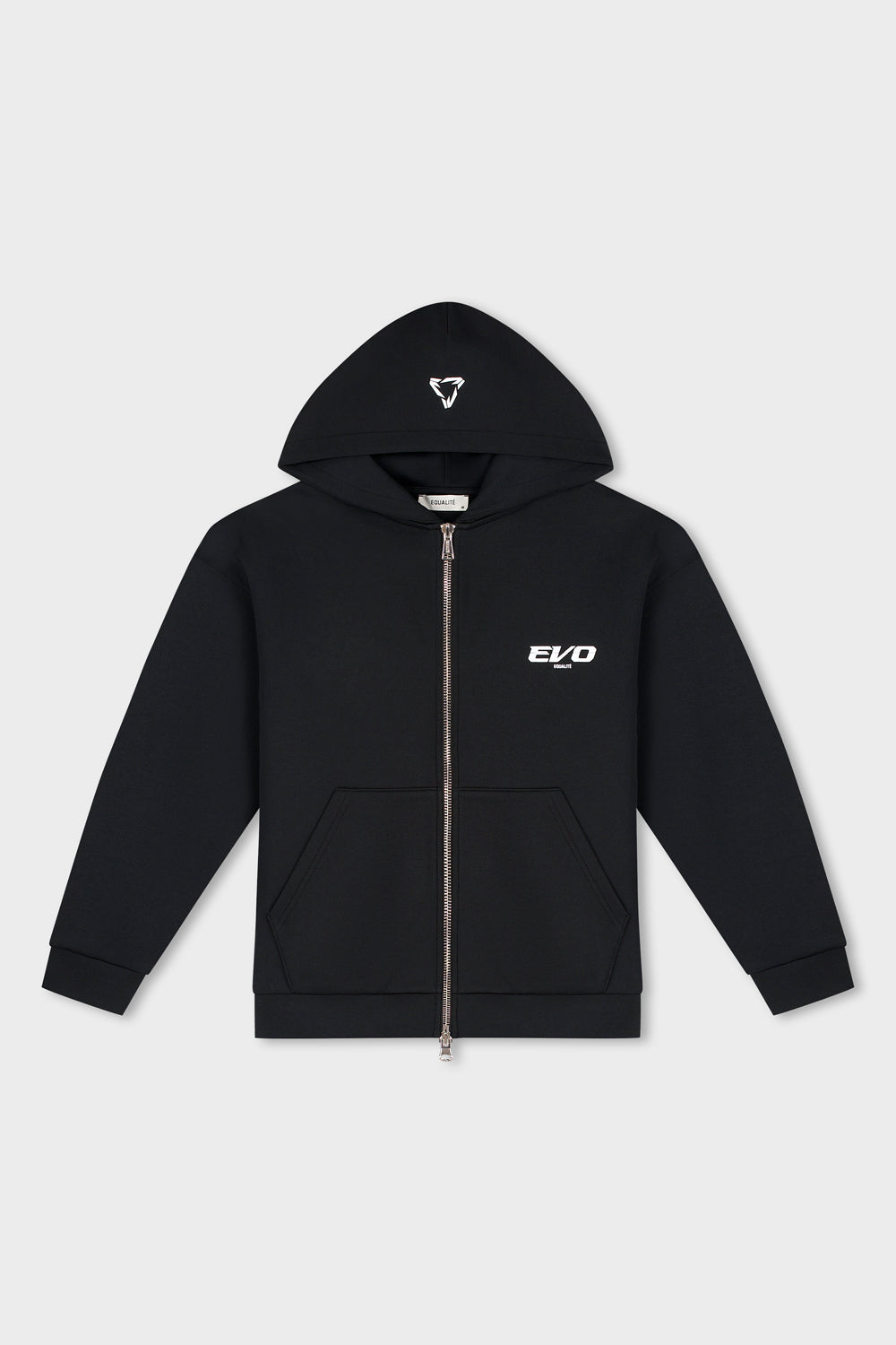 OVERSIZED SCUBA FULL ZIP HOODIE | BLACK