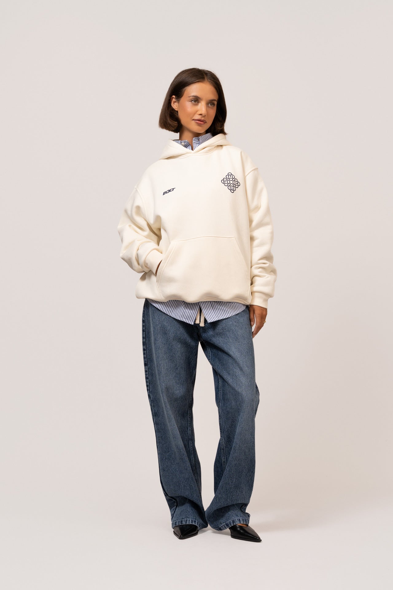 EQLT OVERSIZED HOODIE | OFF-WHITE
