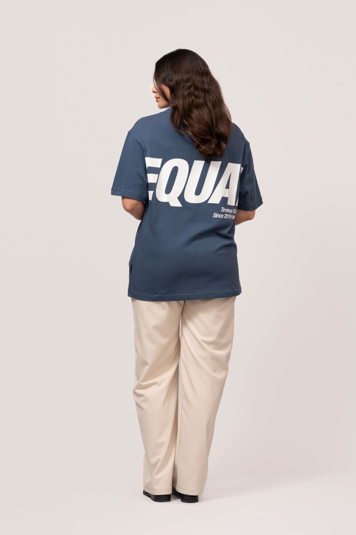 ELIA OVERSIZED TEE | NAVY