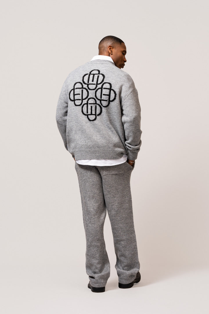 FLUFFY KNIT PANTS | GREY