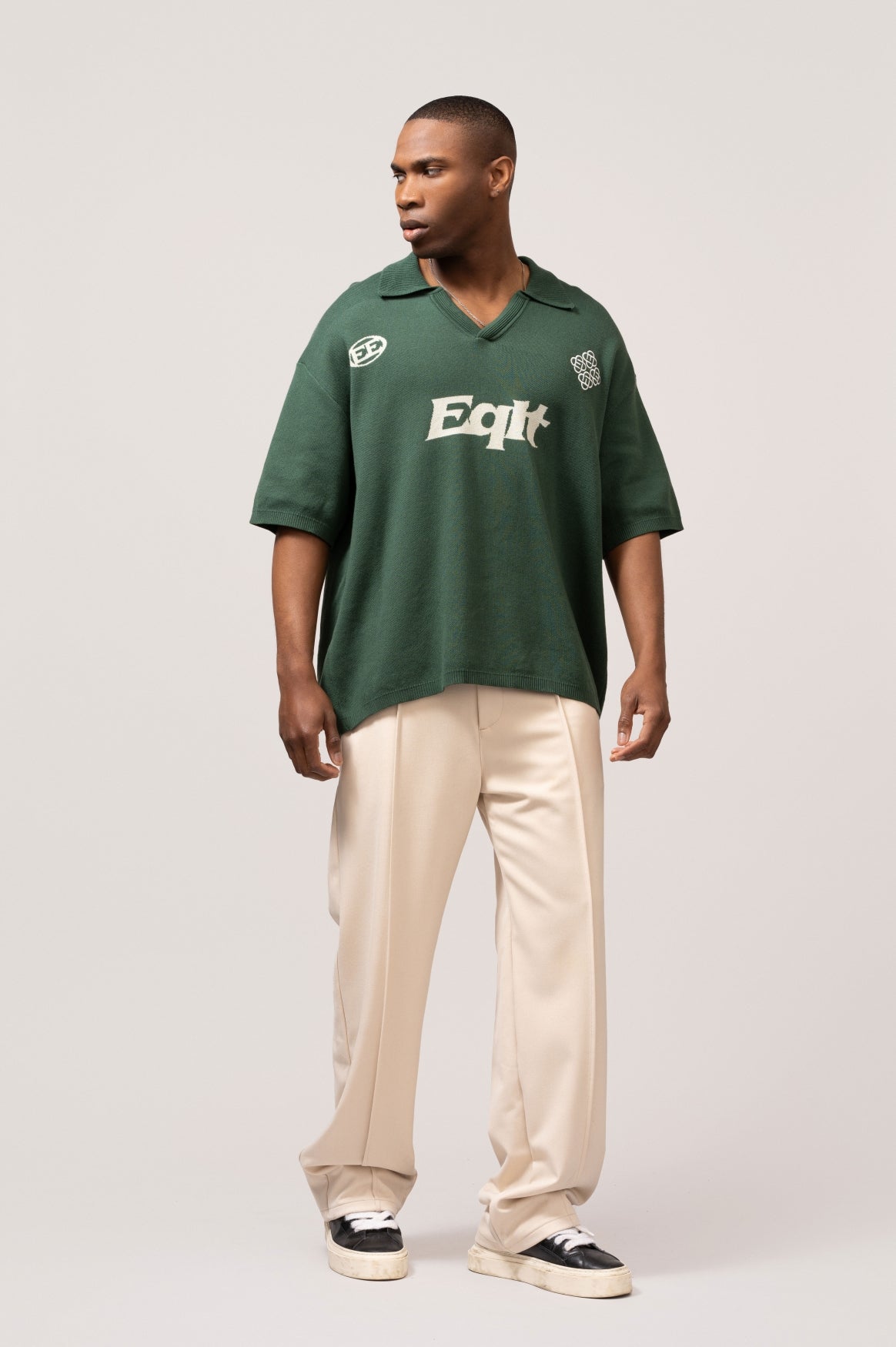 KNIT POLO TEE | GREEN