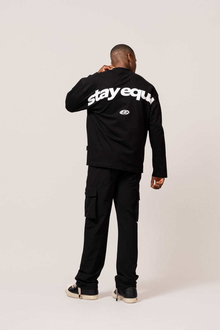 Stay Equal Longsleeve Tee | Black