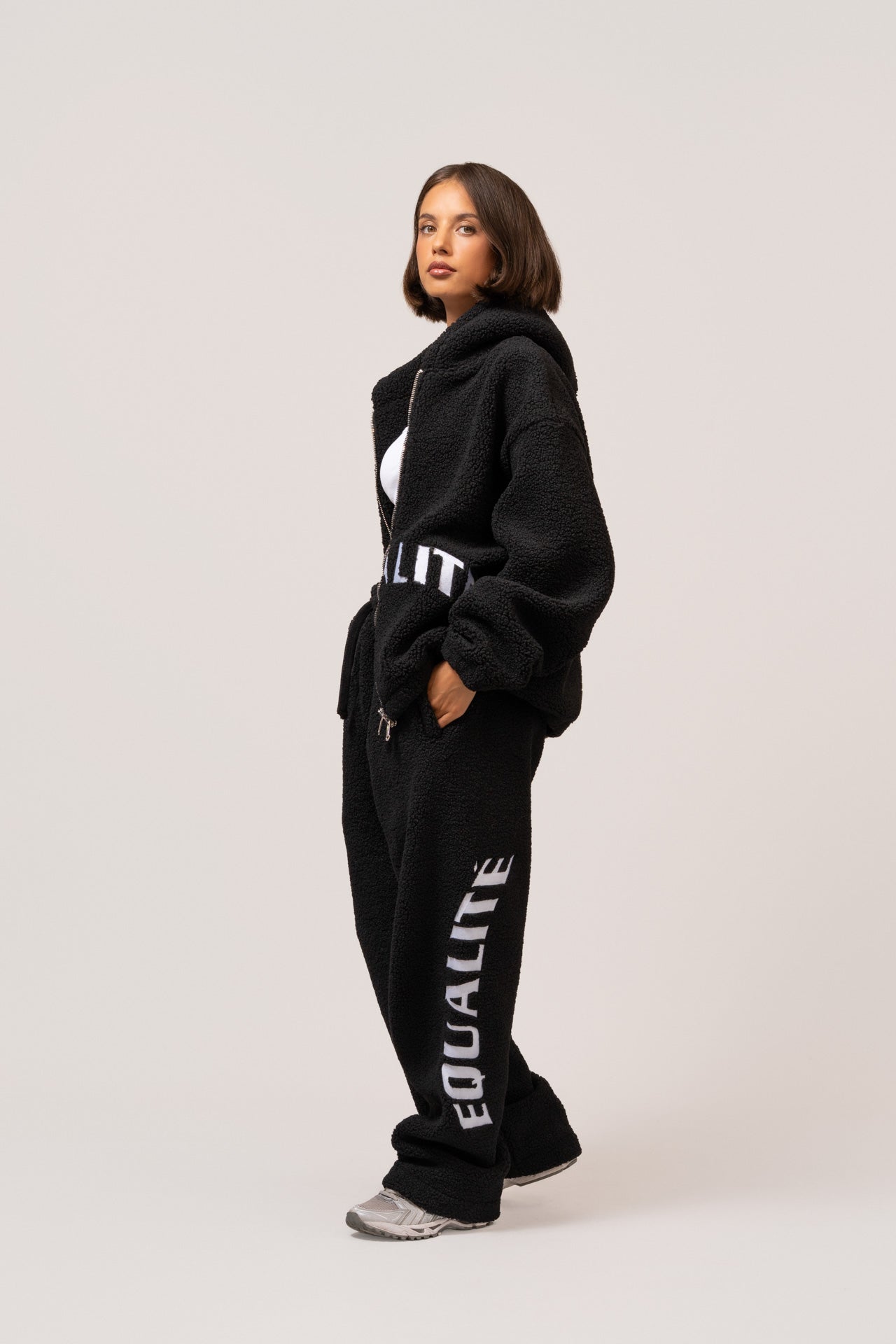 TEDDY FULL ZIP JACKET | BLACK
