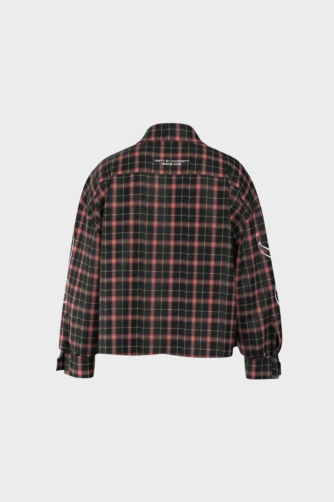 FLANNEL SHIRT | ANTRACITE & RED