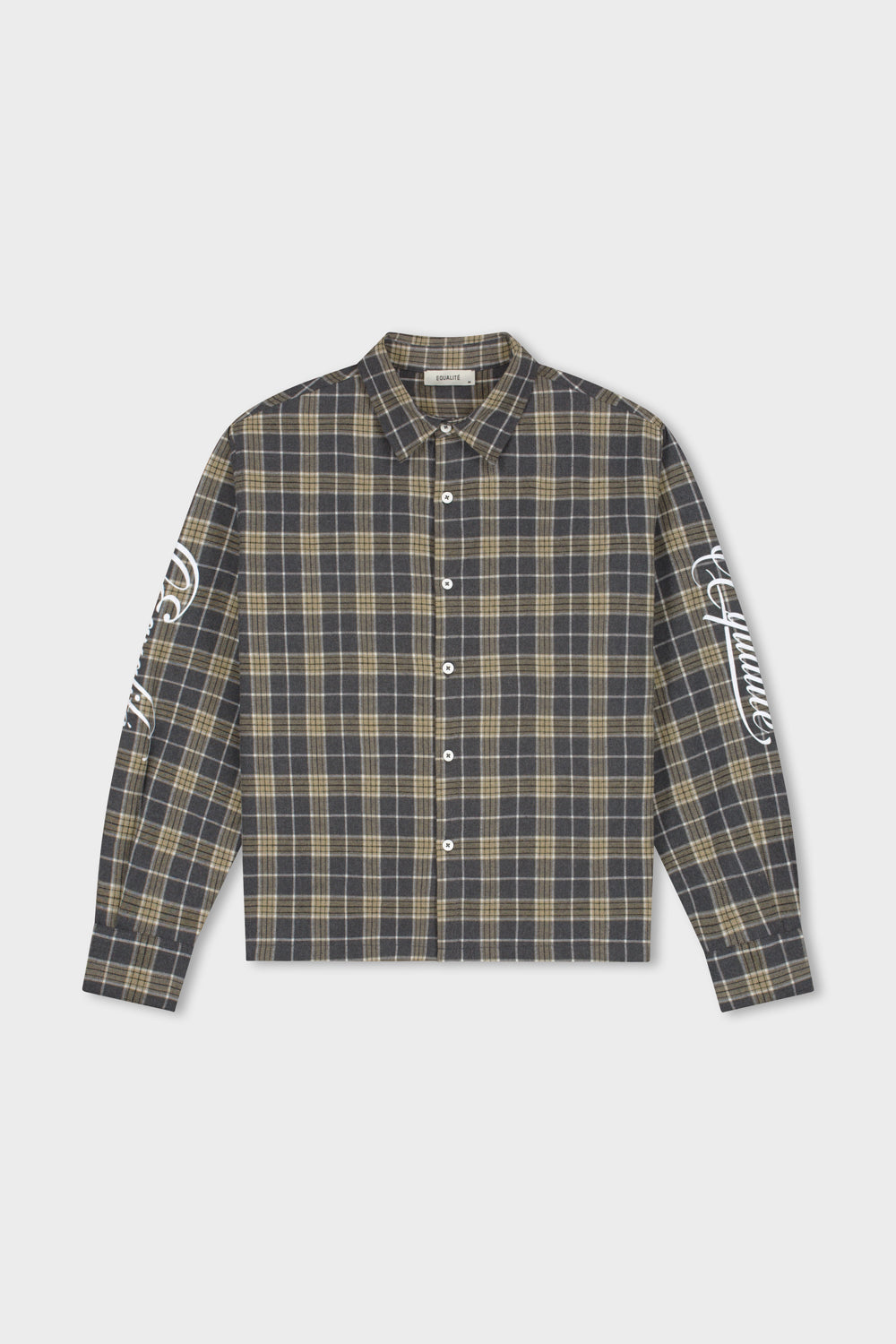 FLANNEL SHIRT | ARMY & TAUPE