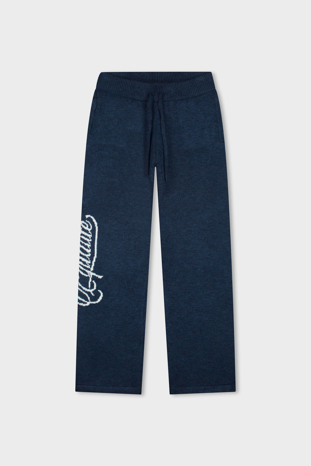 FLUFFY KNIT PANTS | NAVY