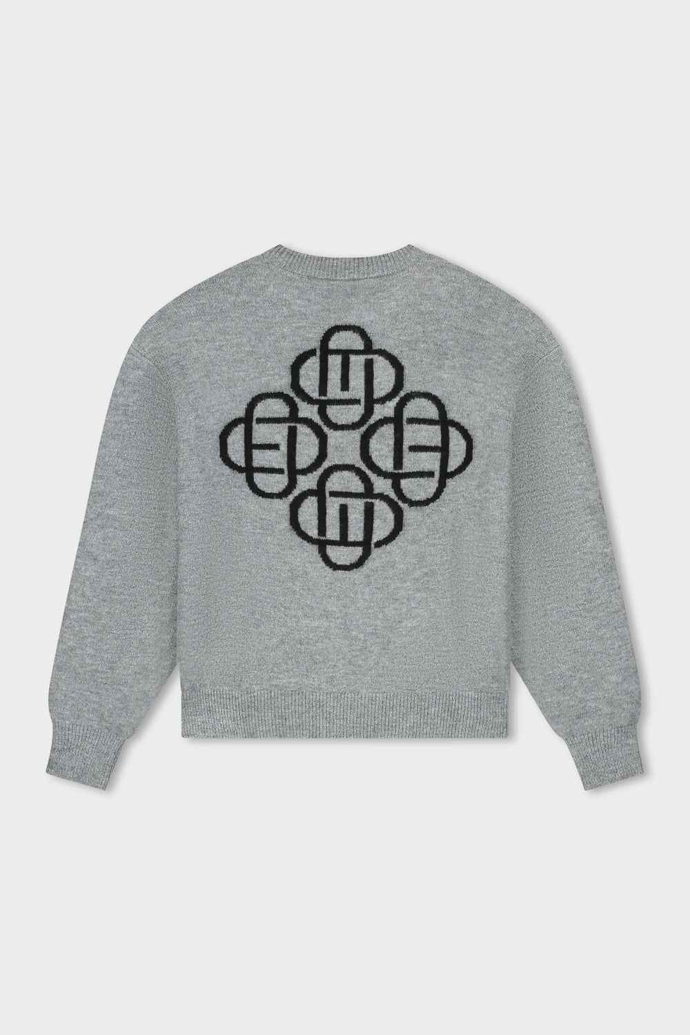 FLUFFY KNIT SWEATER | GREY