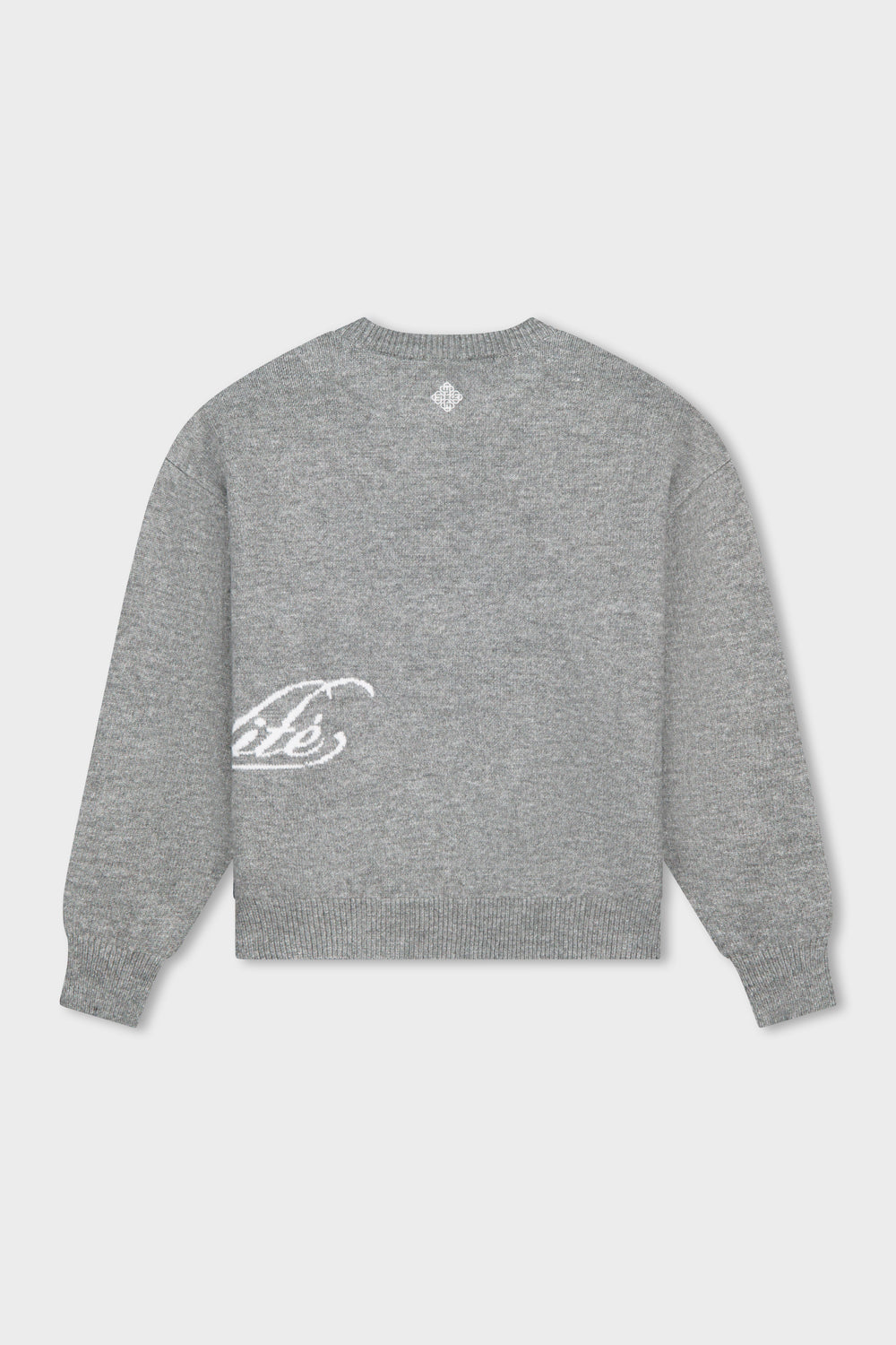 FLUFFY KNIT SWEATER | GREY