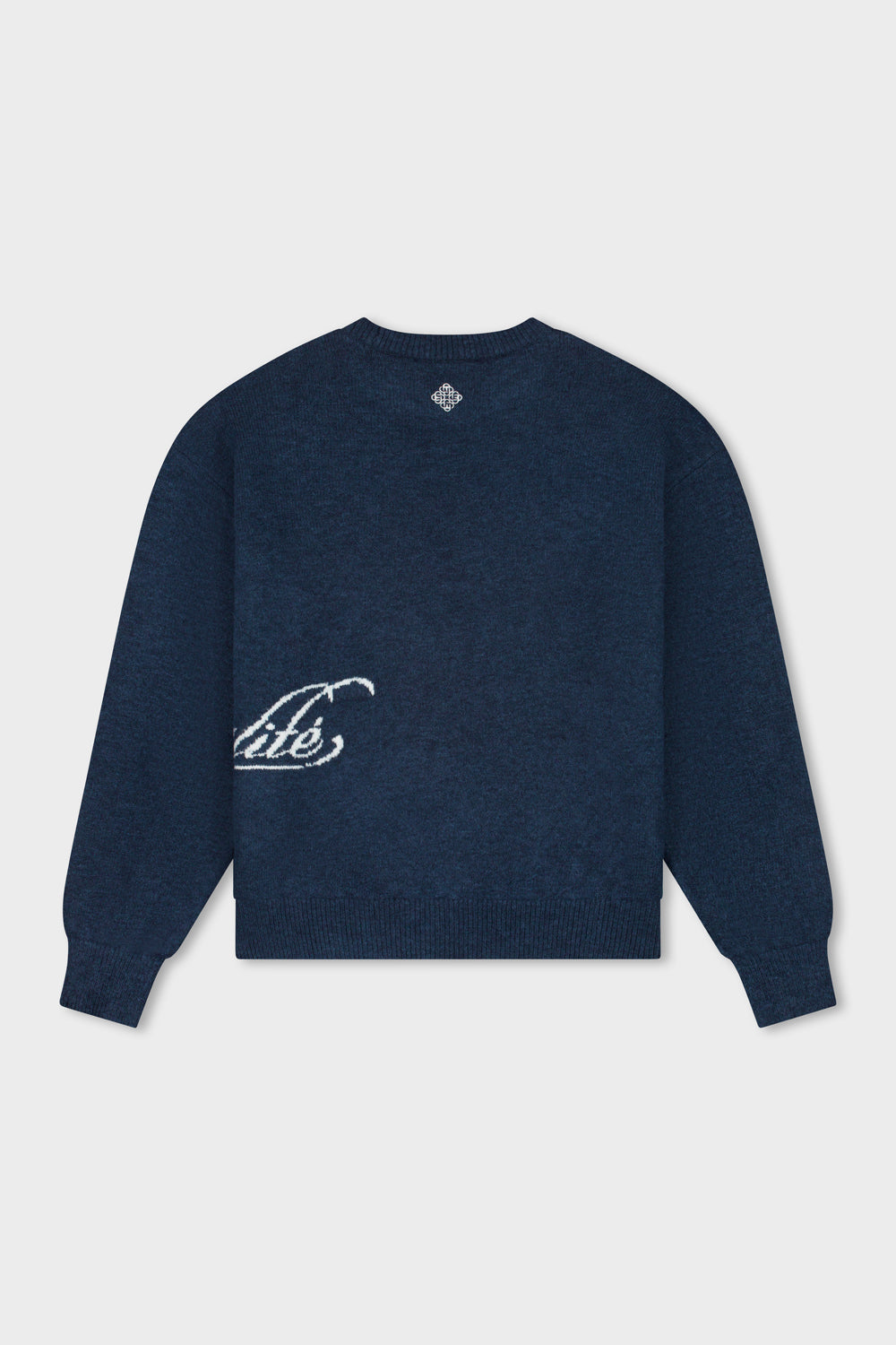 FLUFFY KNIT SWEATER | NAVY