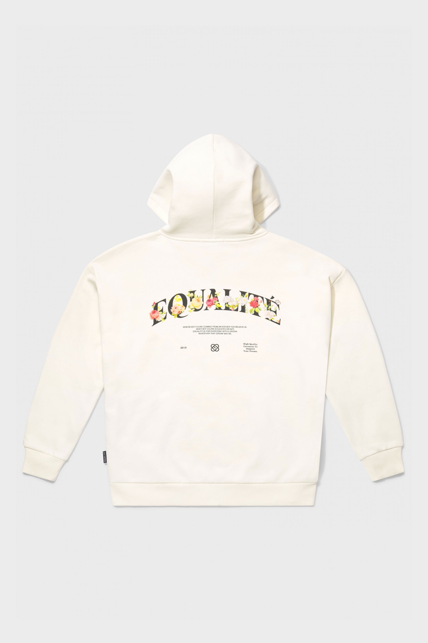 FLOWER OVERSIZED HOODIE | OFF-WHITE