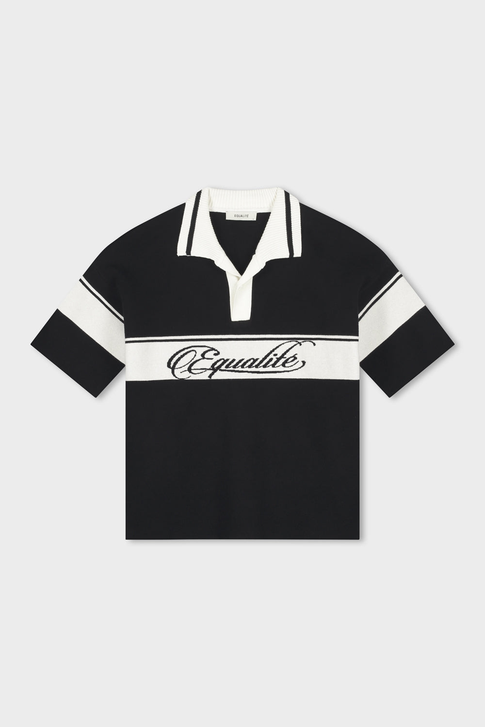 JADEN KNIT POLO | BLACK