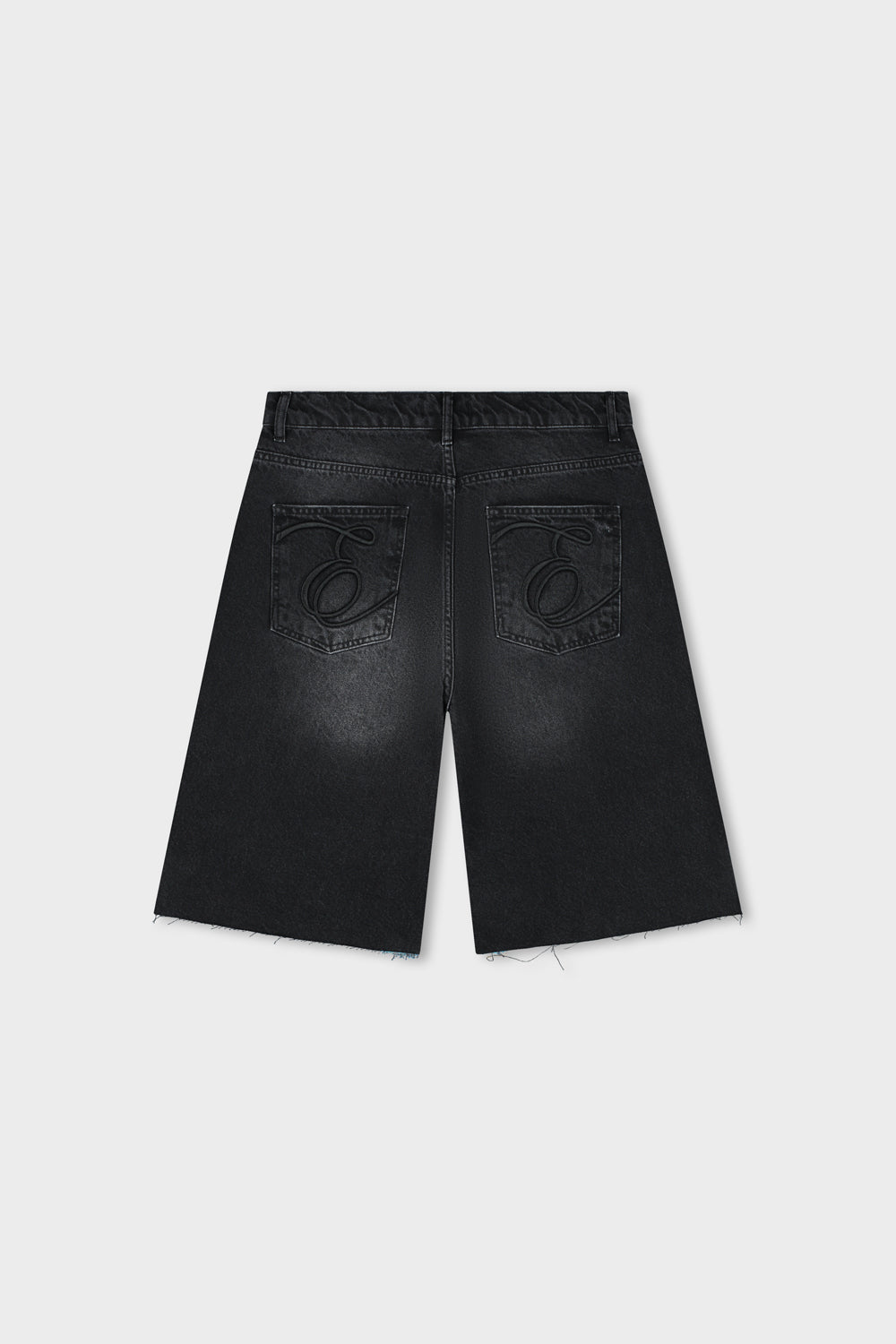 JULLIAN DENIM JORTS | OBSIDIAN BLACK
