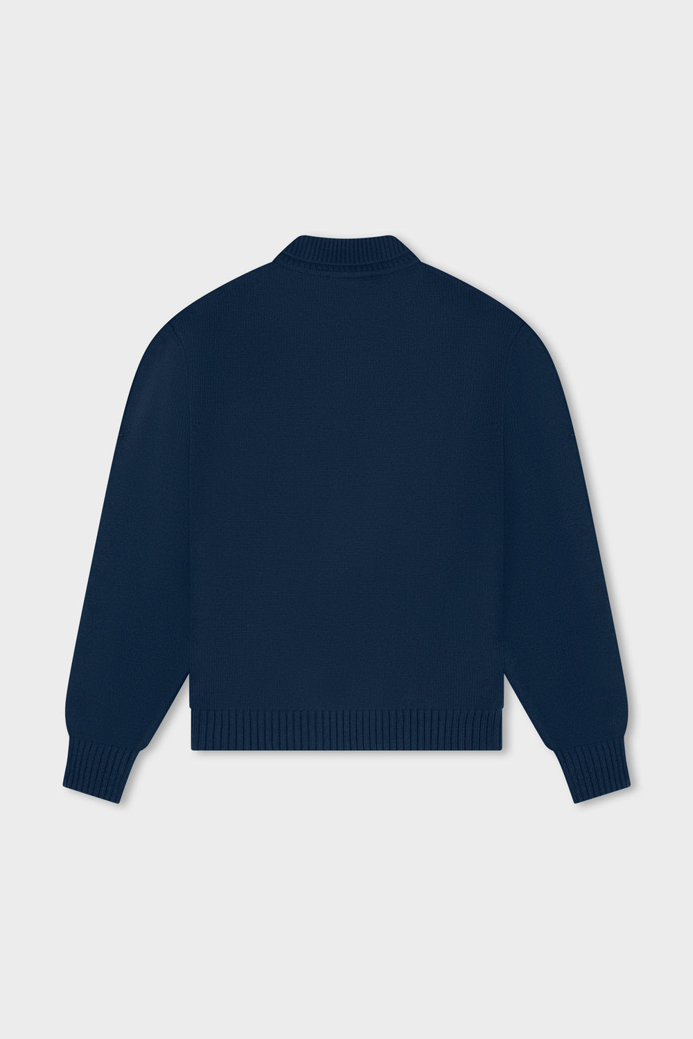 KNIT POLO QUARTER ZIP SWEATER | NAVY