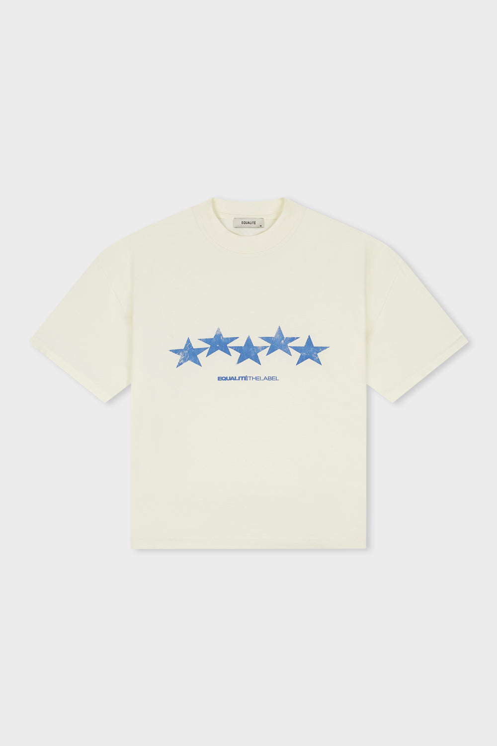 NERO BOXY TEE | OFF-WHITE & BLUE