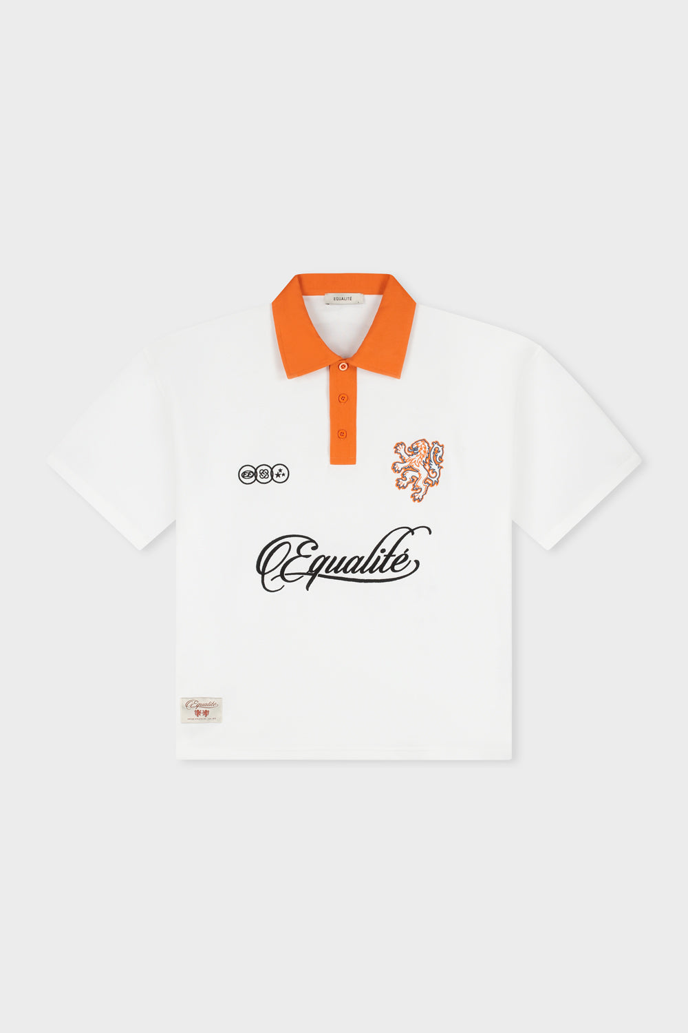 NETHERLANDS OVERSIZED JERSEY POLO | OFF-WHITE & ORANGE