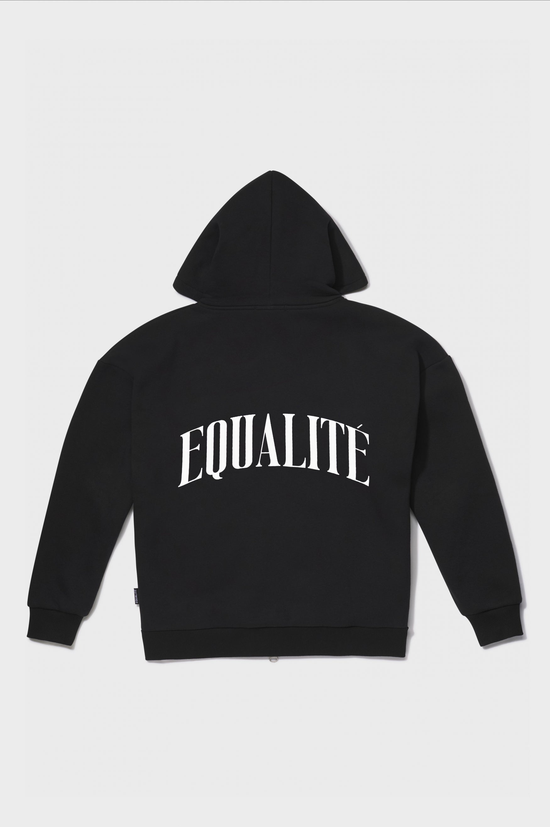 OLIVER OVERSIZED FULL ZIP HOODIE | BLACK & WHITE