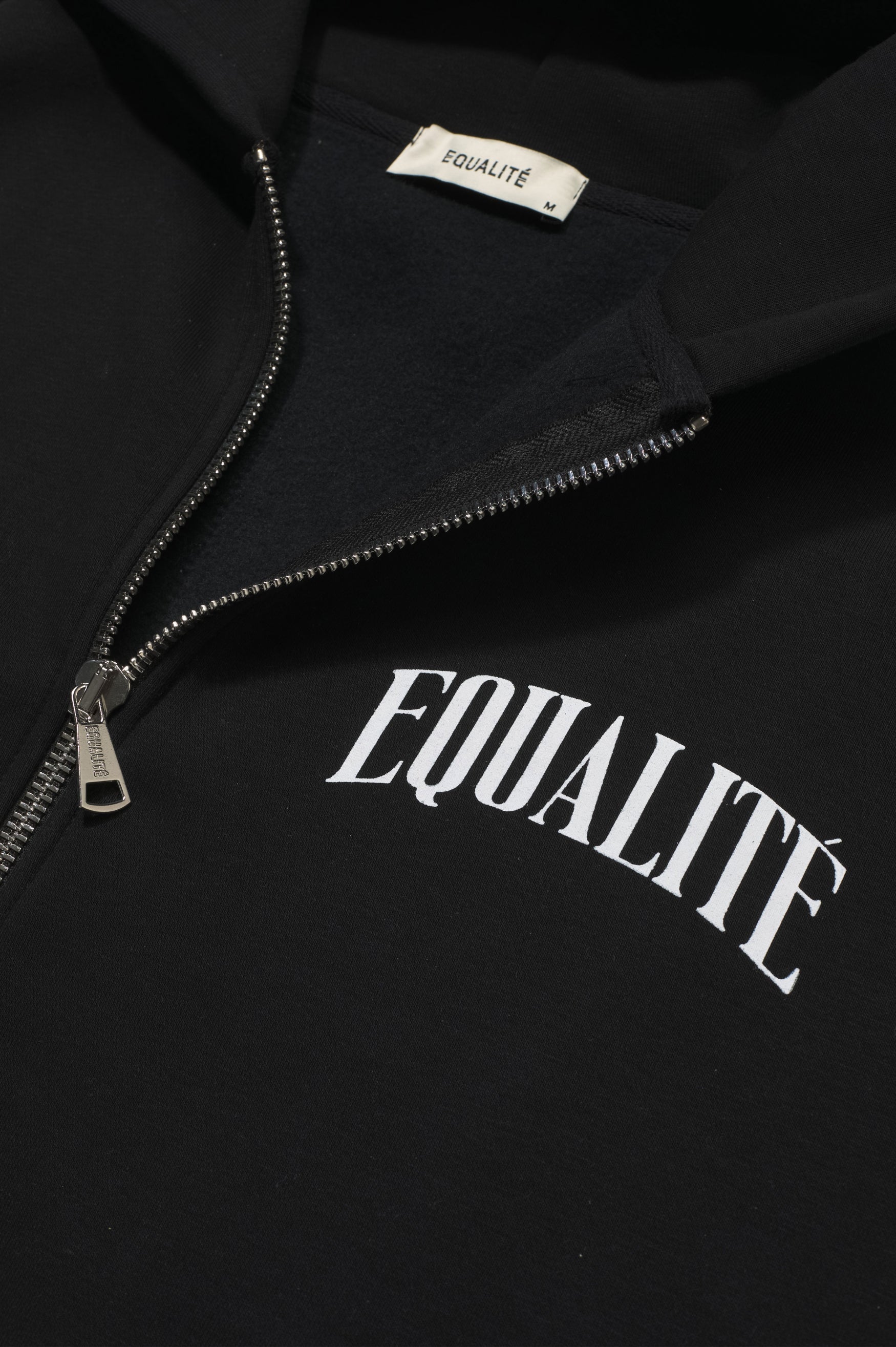 OLIVER OVERSIZED FULL ZIP HOODIE | BLACK & WHITE