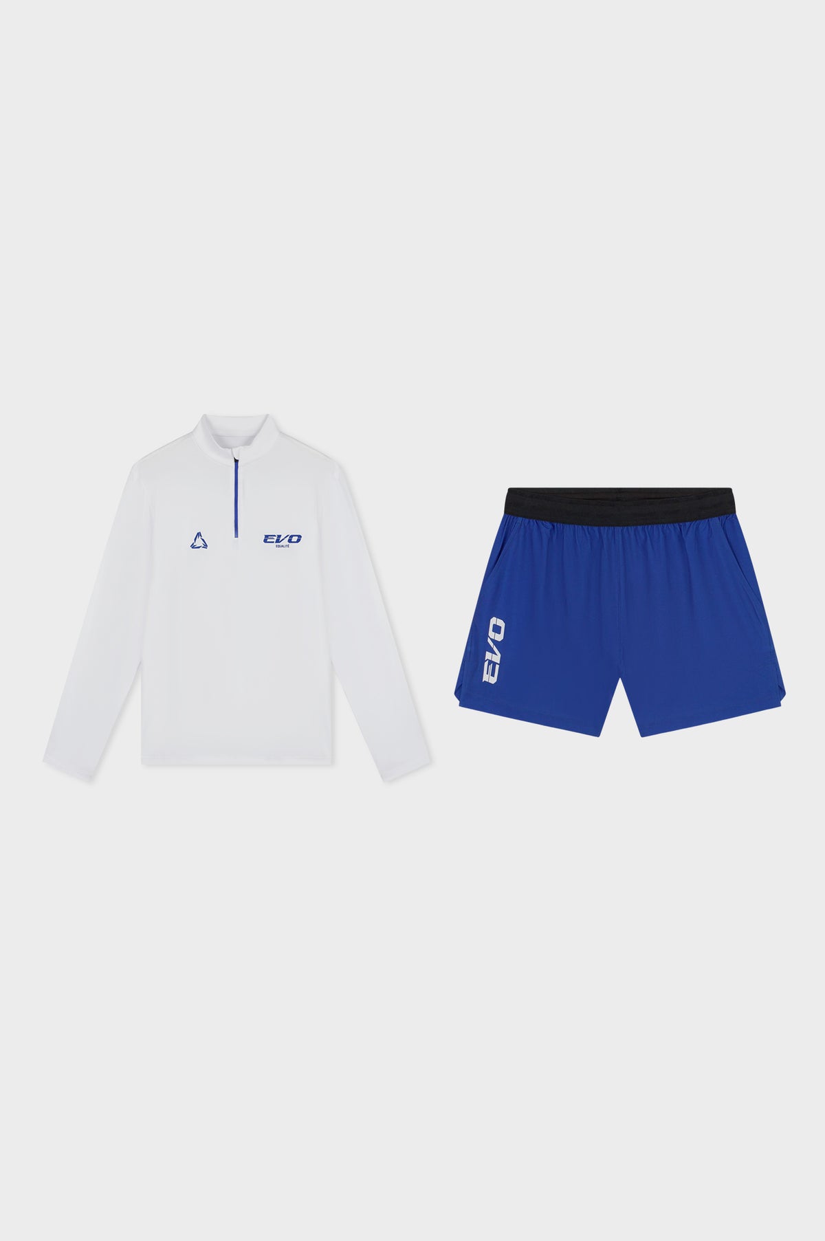 EVO QUATERZIP TRACK SET | WHITE & BLUE