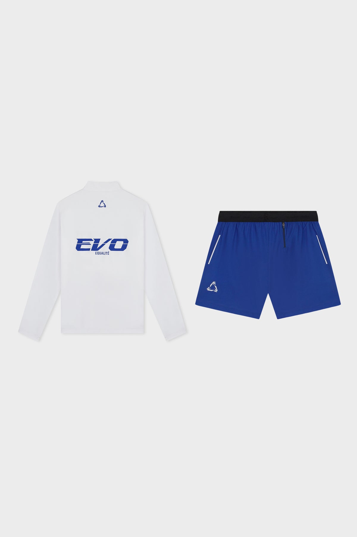 EVO QUATERZIP TRACK SET | WHITE & BLUE