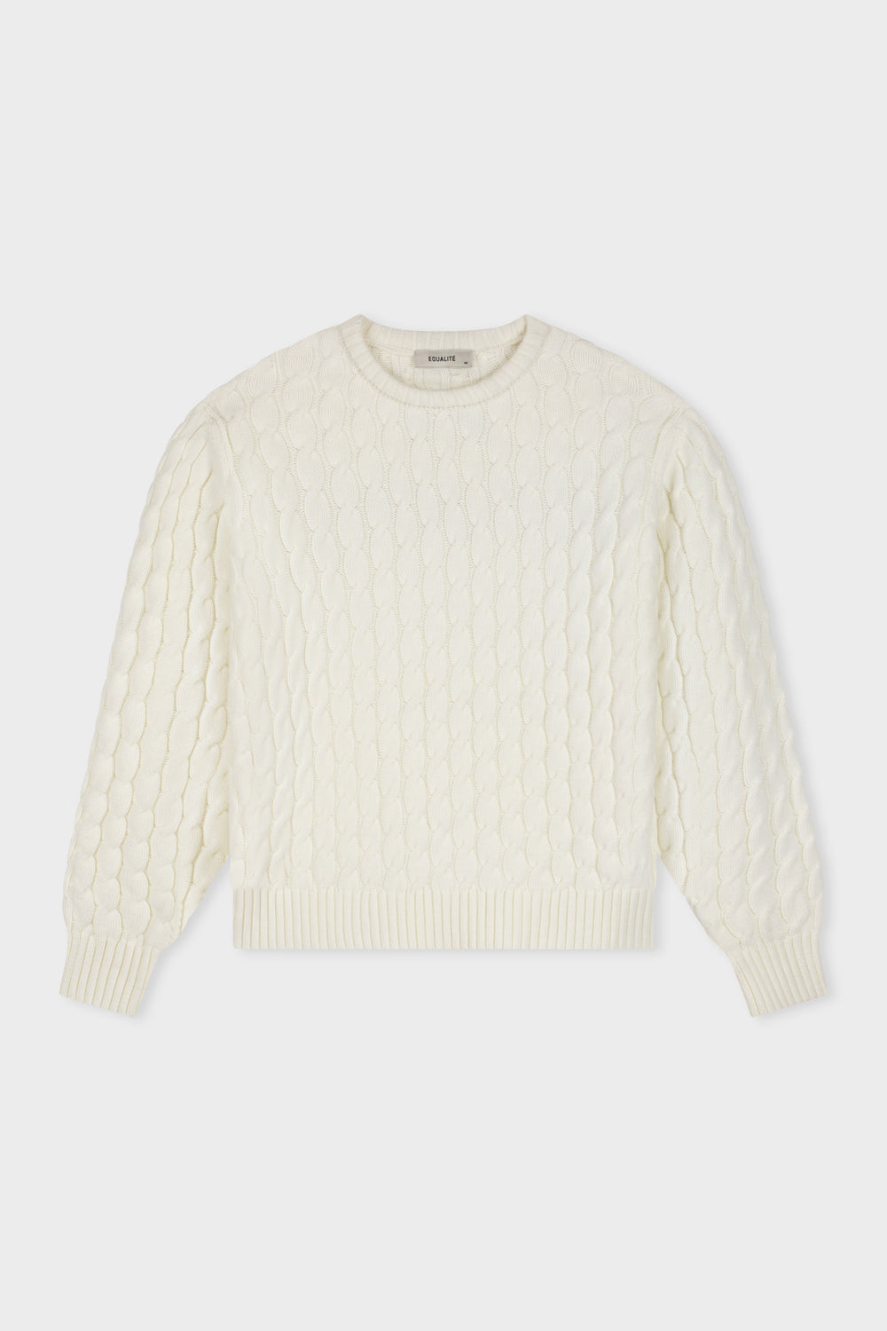 ROPE COLLEGE KNIT SWEATER | OFF-WHITE