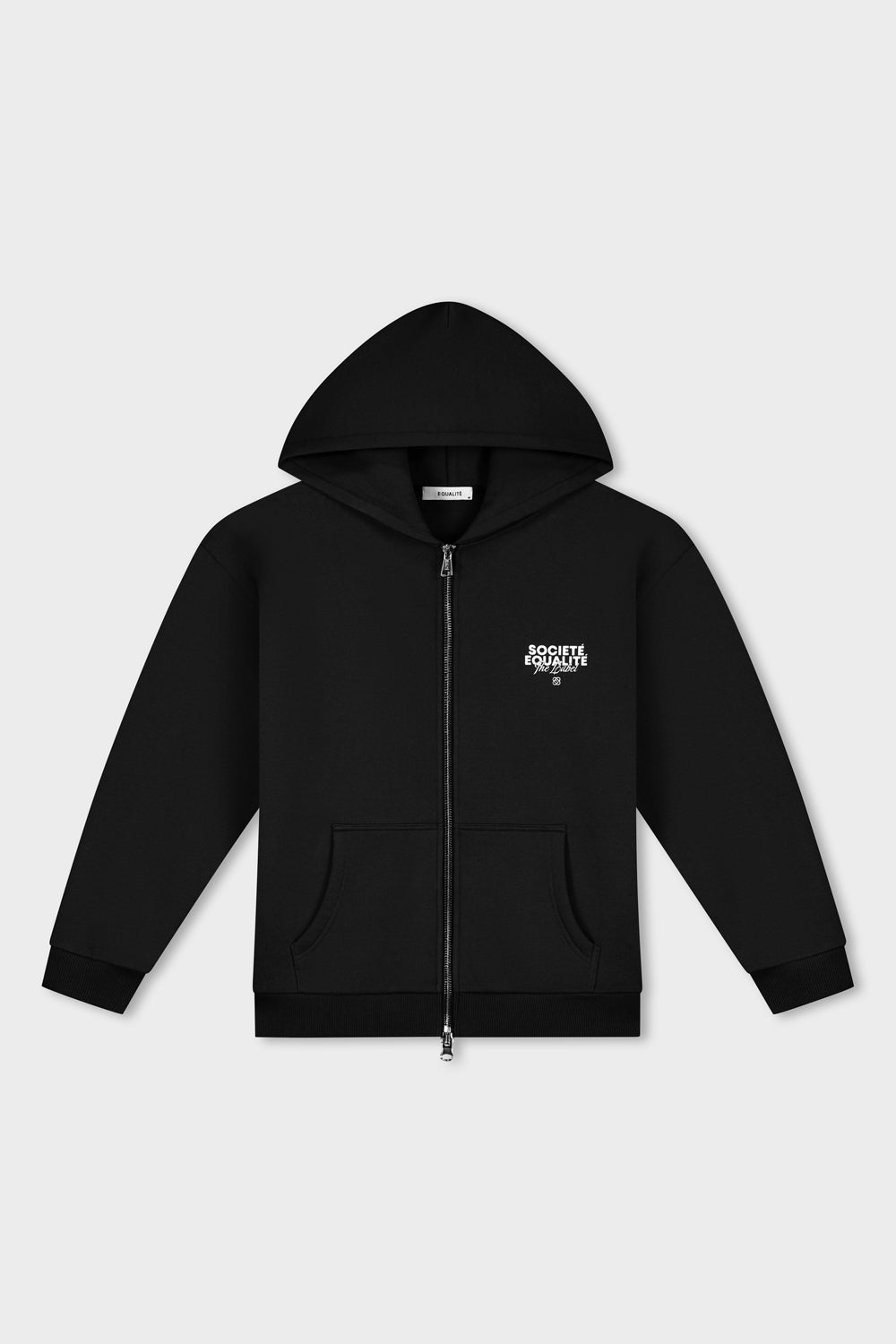 SOCIETÉ 2.0 OVERSIZED FULL ZIP HOODIE | BLACK