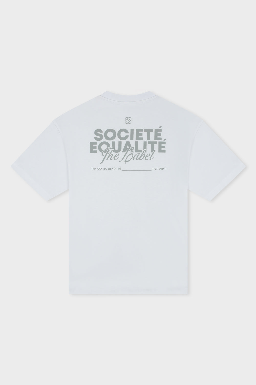 SOCIETÉ 2.0 OVERSIZED TEE | GREY & WHITE