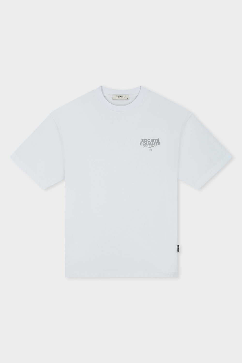 SOCIETÉ 2.0 OVERSIZED TEE | GREY & WHITE