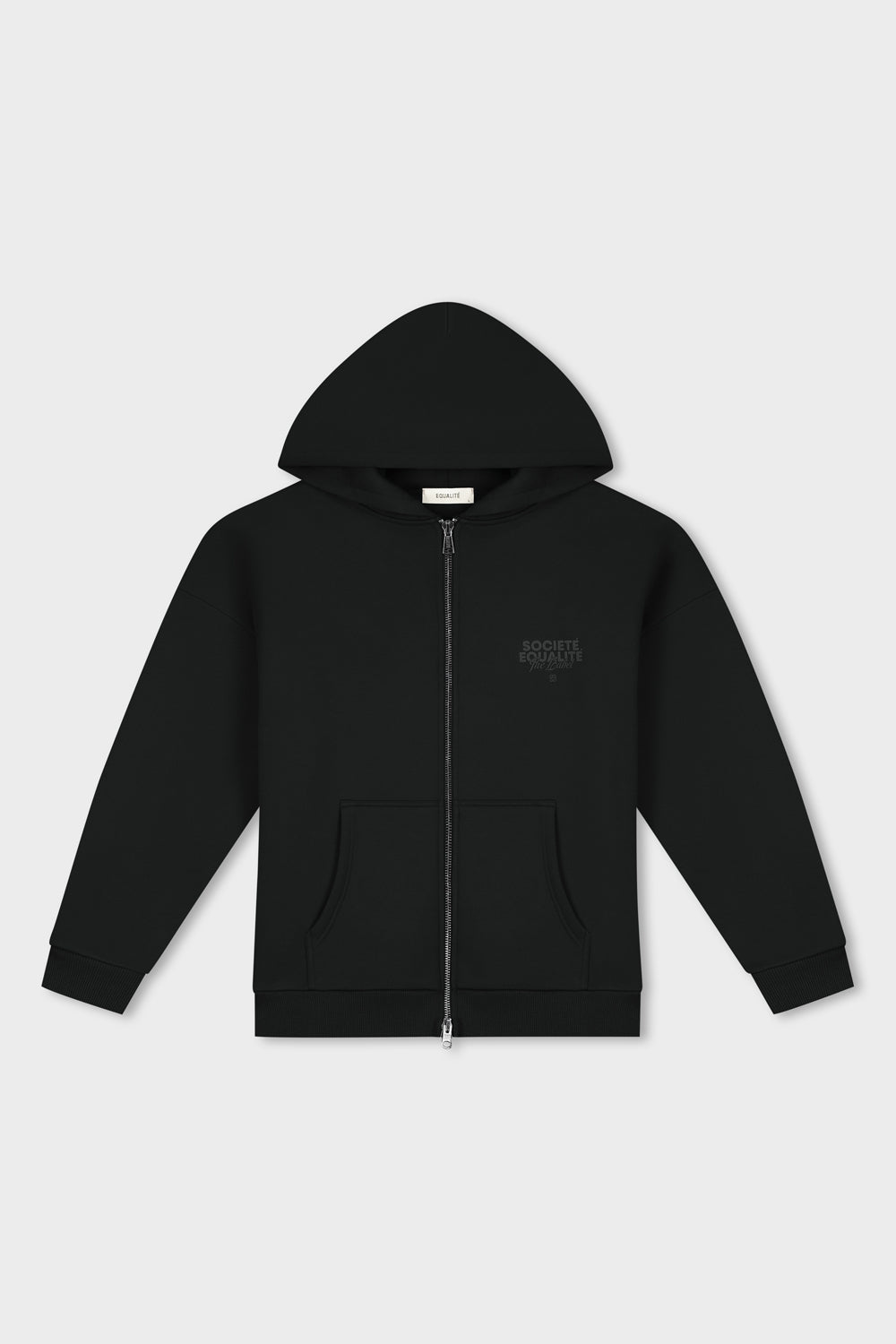 SOCIETÉ 2.0 FULL ZIP HOODIE | BLACK & BLACK