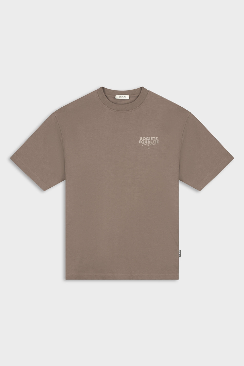 SOCIETÉ 2.0 OVERSIZED TEE | TAUPE & TAUPE