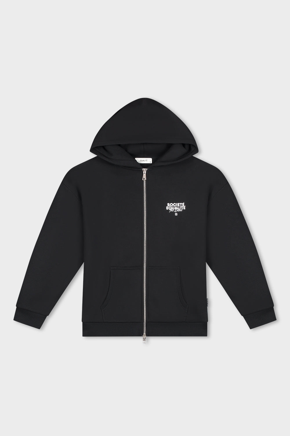 SOCIETE OVERSIZED FULL ZIP HOODIE | BLACK