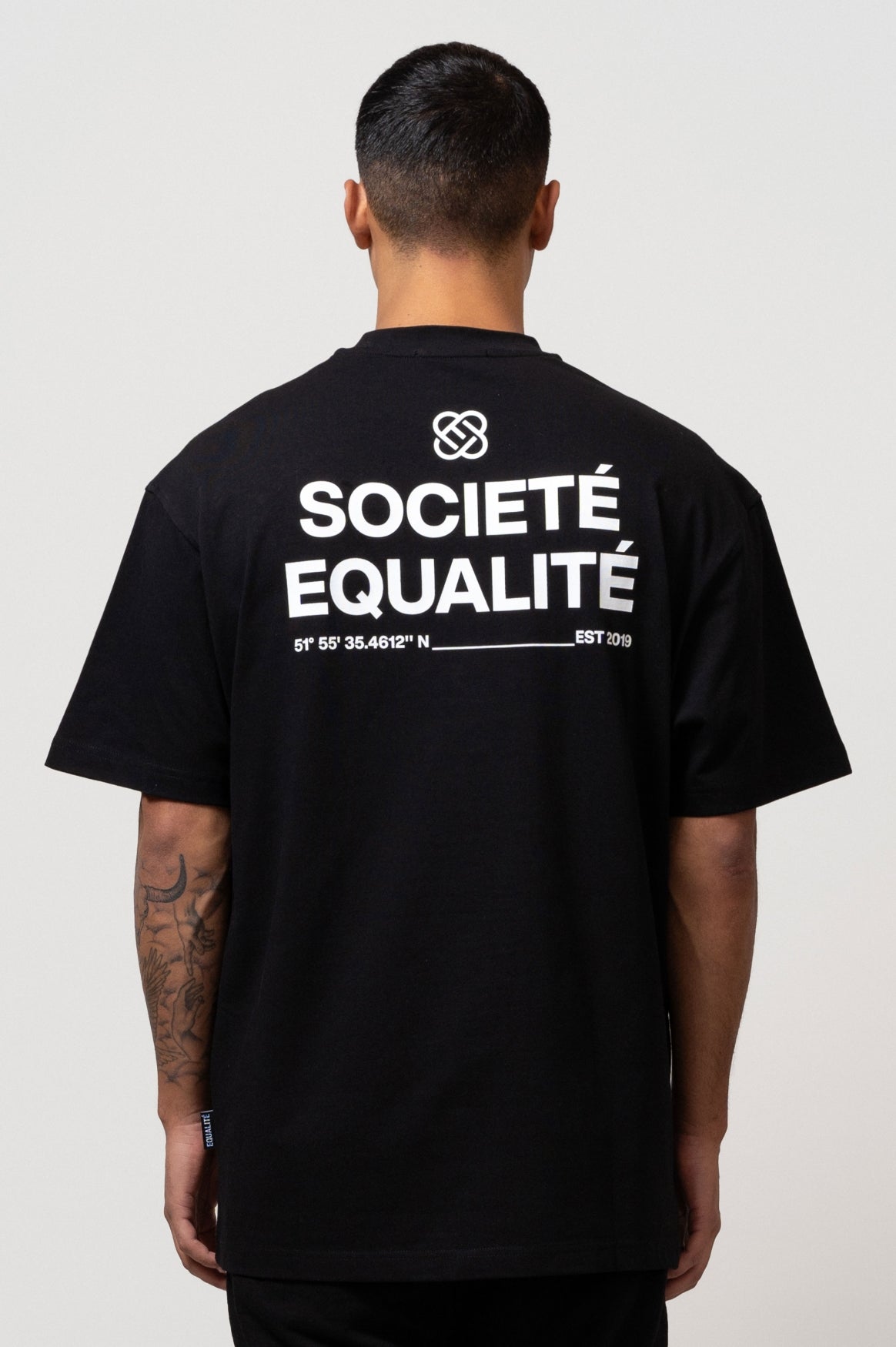 SOCIETÉ OVERSIZED TEE | BLACK & WHITE