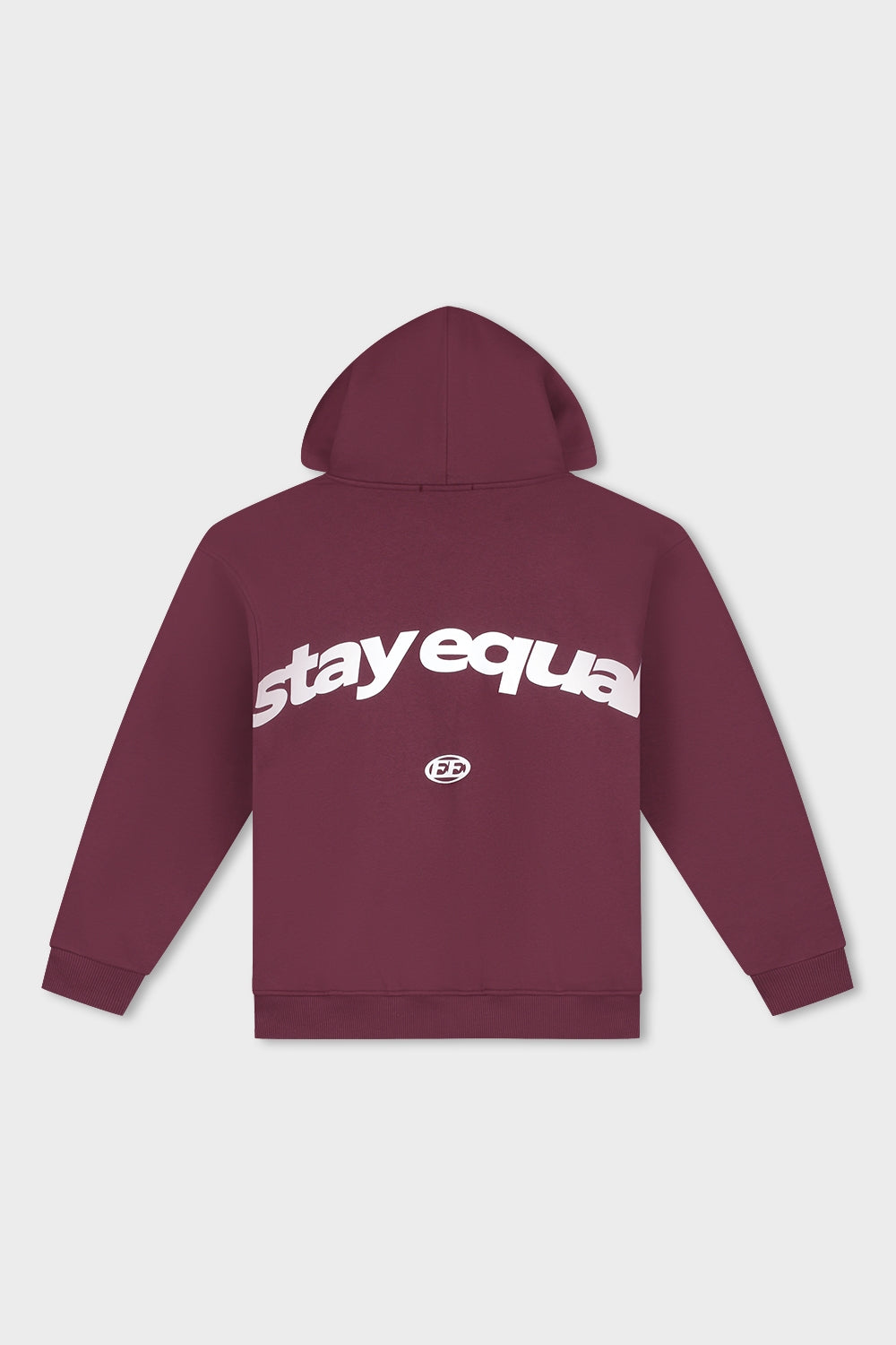 STAY EQUAL OVERSIZED HOODIE | BURGUNDY
