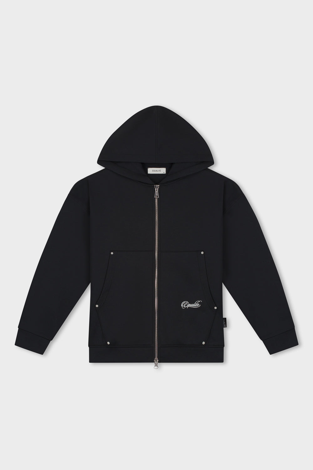 STUDIO SCUBA OVERSIZED FULL ZIP HOODIE | BLACK