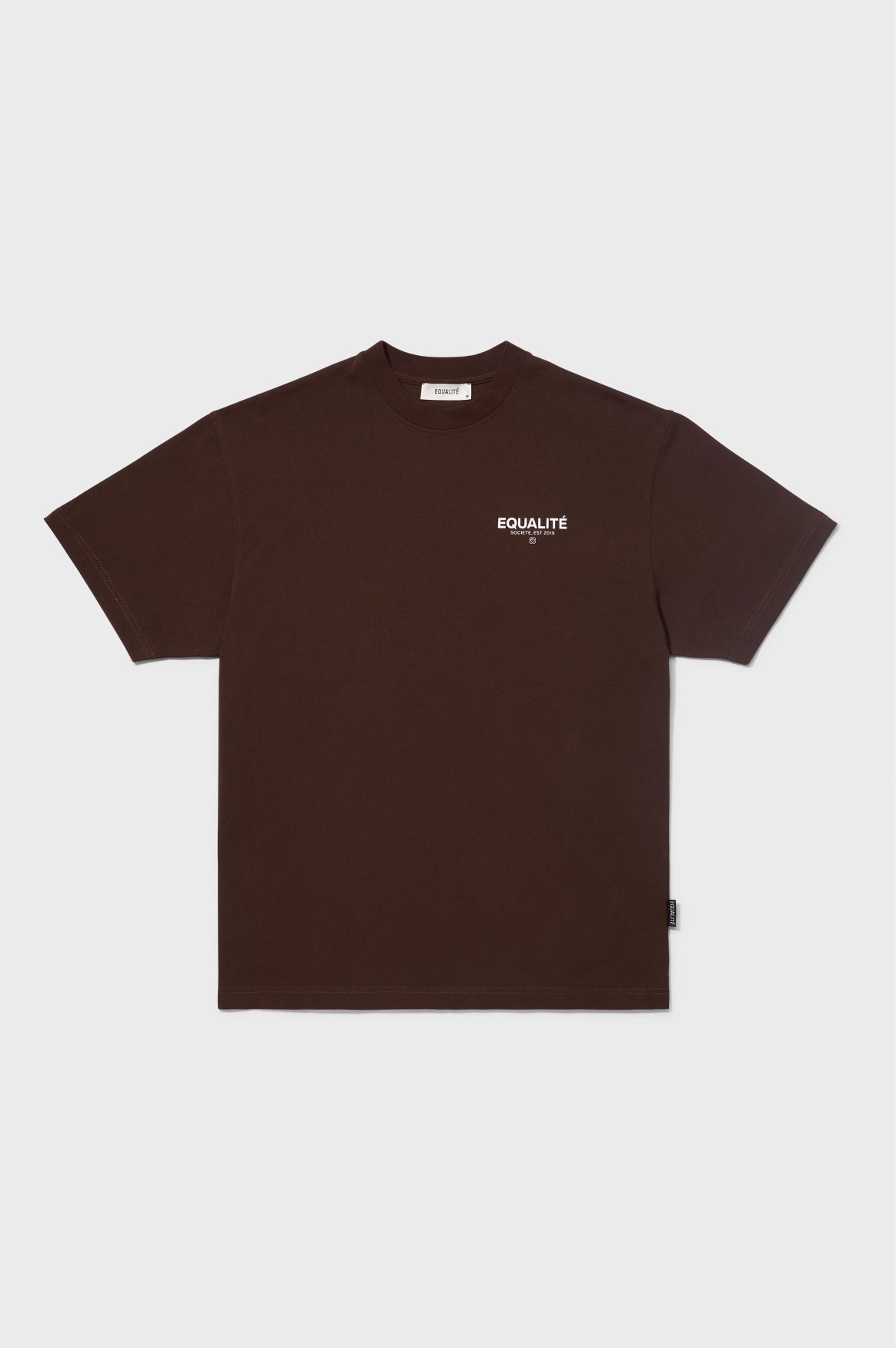 SOCIETÉ OVERSIZED TEE | BROWN & OFF-WHITE