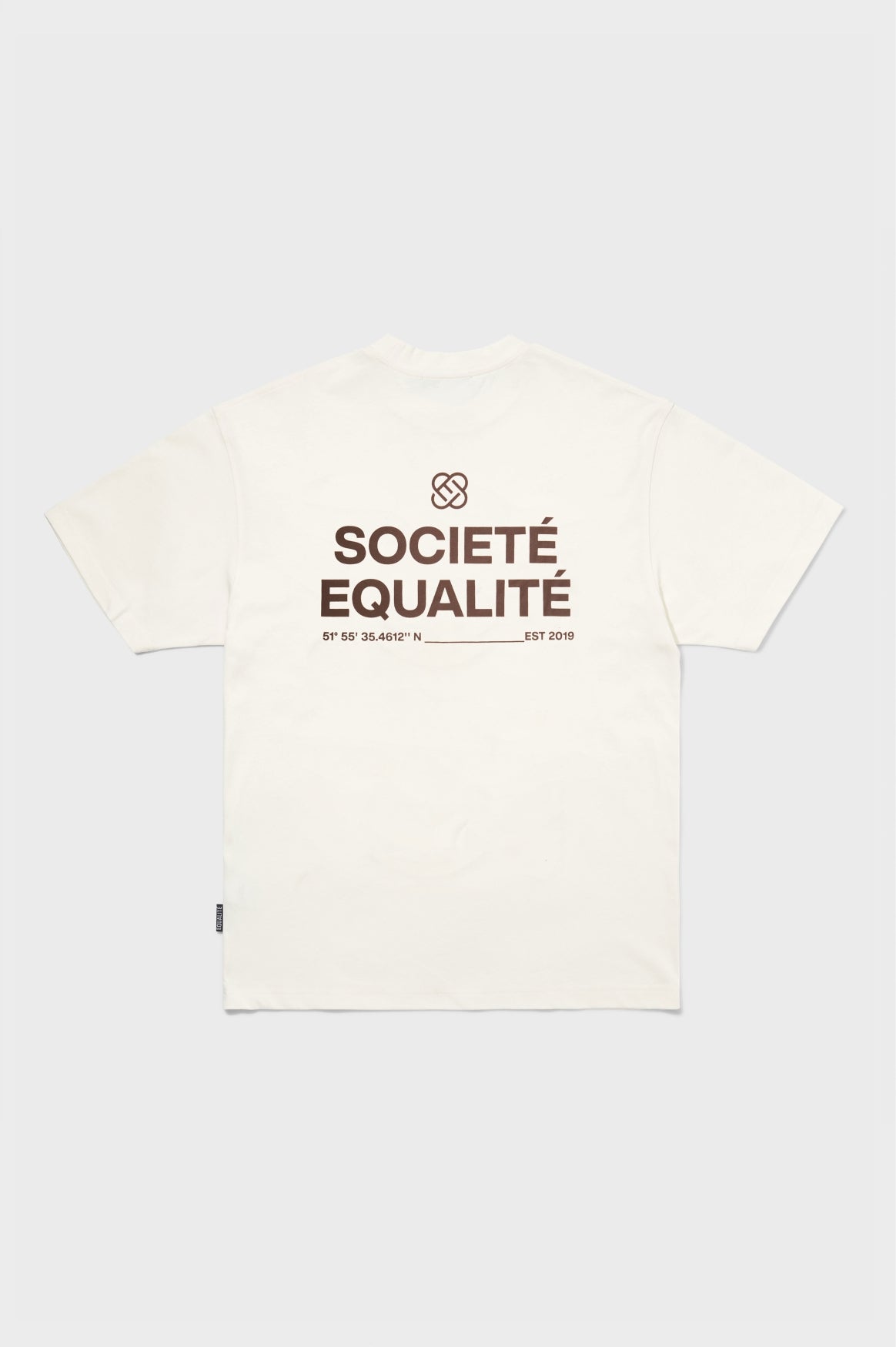 Societé Oversized Tee | Off-White & Brown