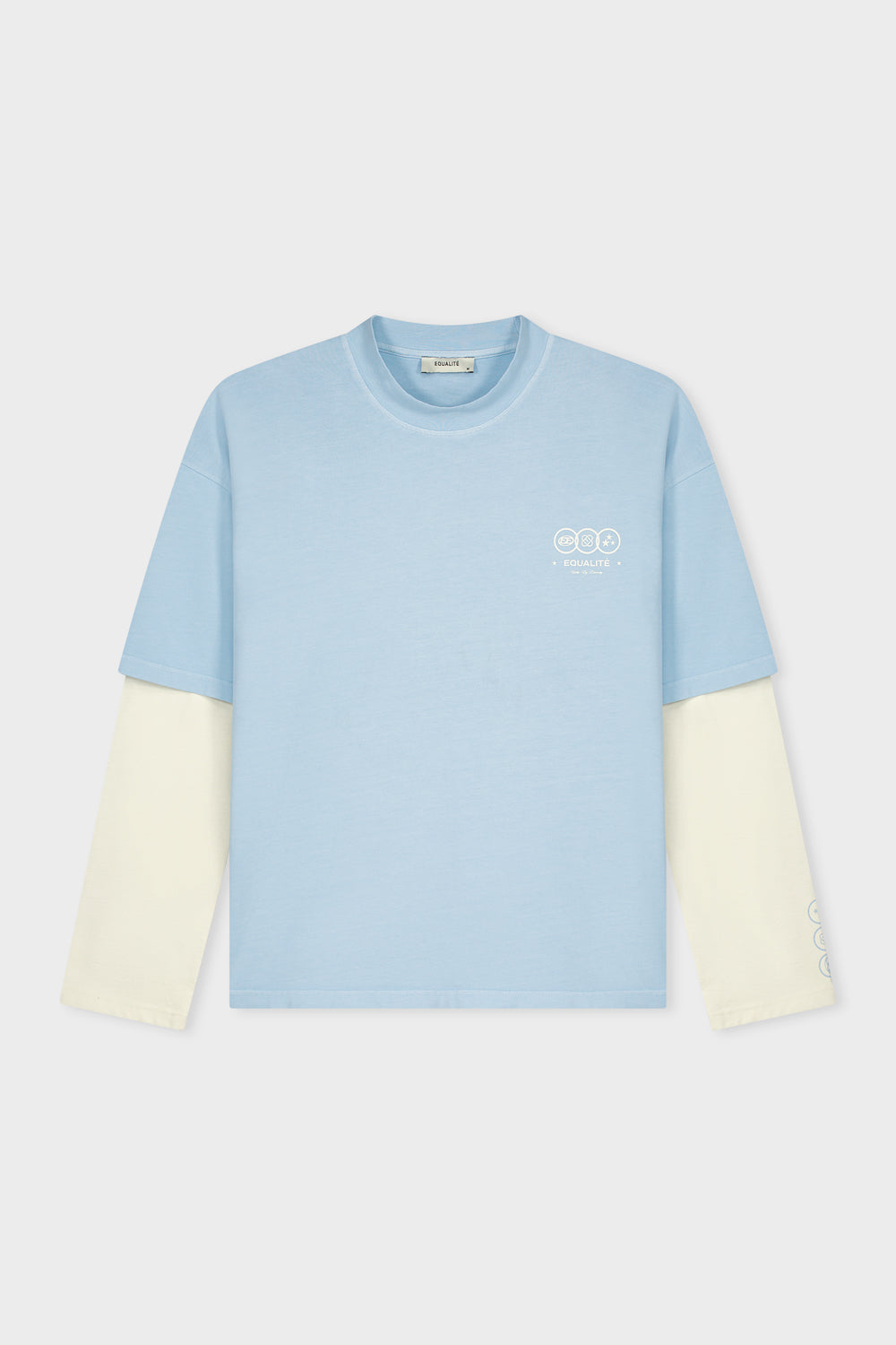UNIVERSE DOUBLE LAYER LONGSLEEVE TEE | LIGHT BLUE