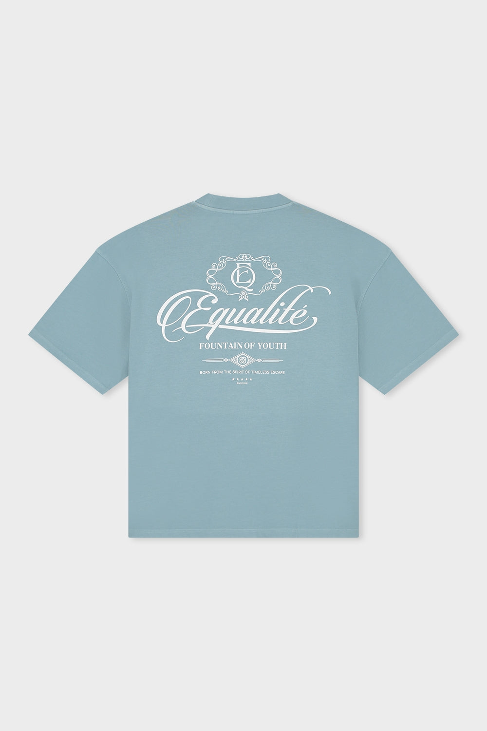 YUKI BOXY TEE | WASHED LIGHT BLUE